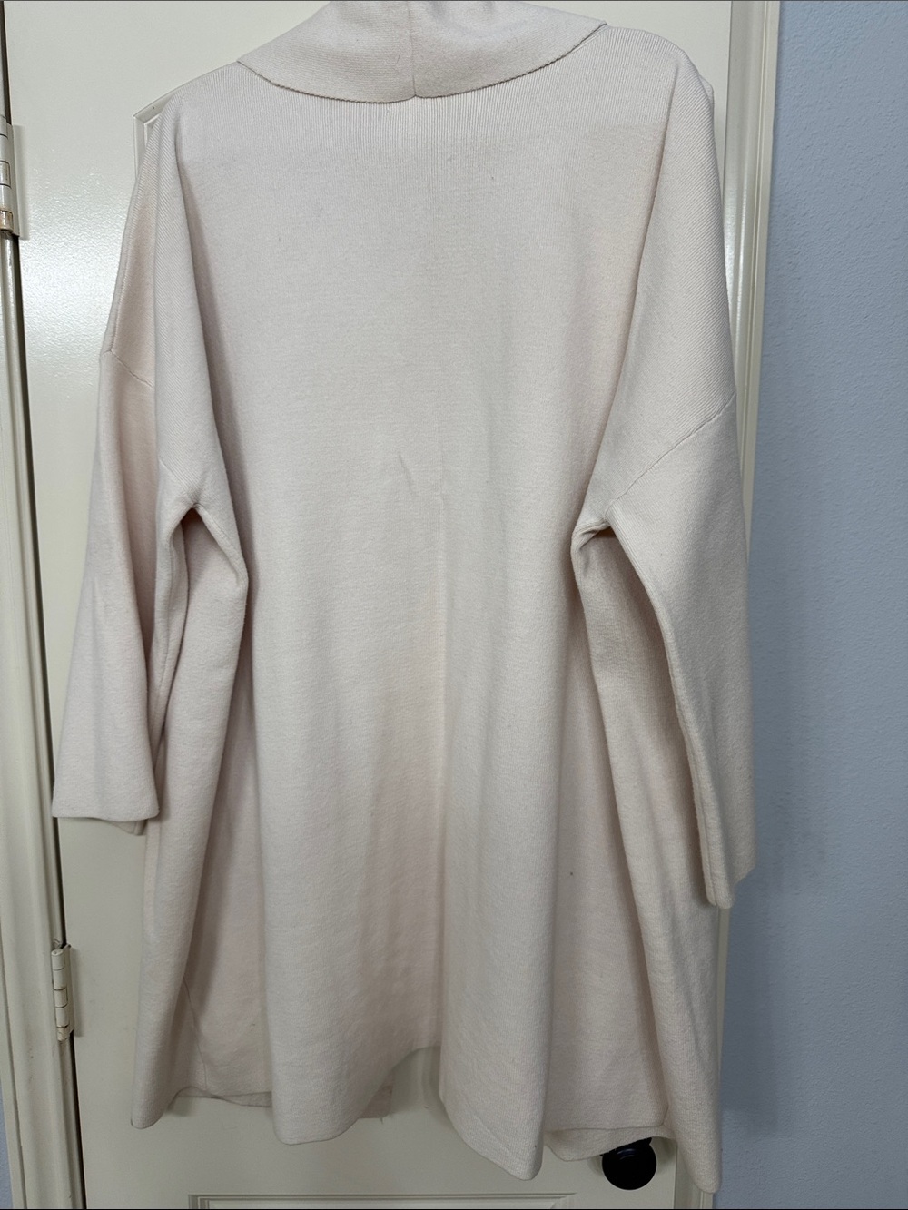 14th & Union Light Cream Open-Front Shawl Collar Cardigan Sweater - Picture 5 of 5